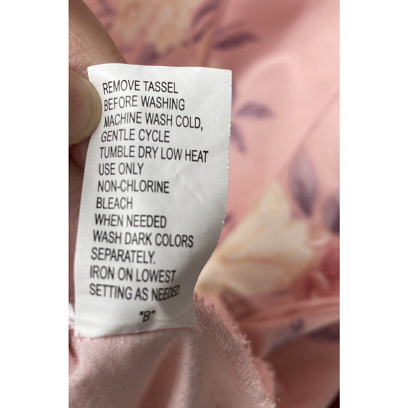 Miss Elaine Sz L Pink Floral Full Length Nightgown/Housecoat Pockets 861186 - Picture 9 of 10